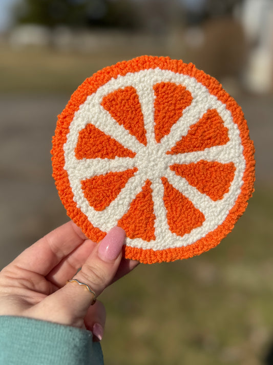 Citrus Burst Mug Rug Coaster