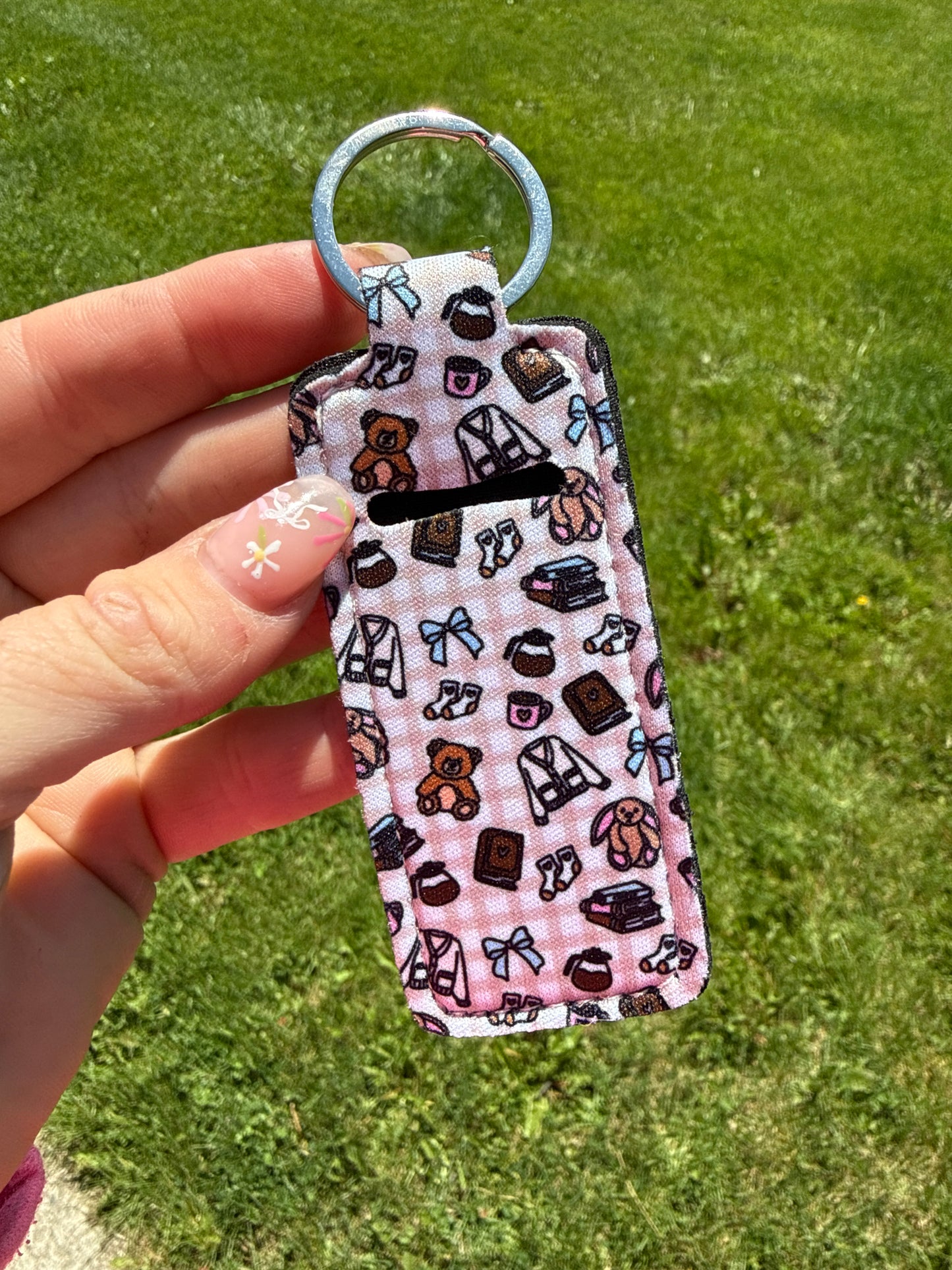 Bookish Homebody Chapstick Keychain