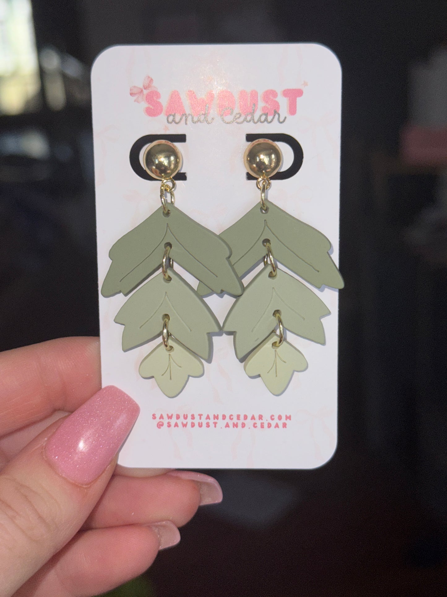 Sage Cascade Earrings