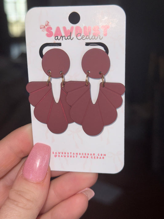 Merlot Bloom Earrings