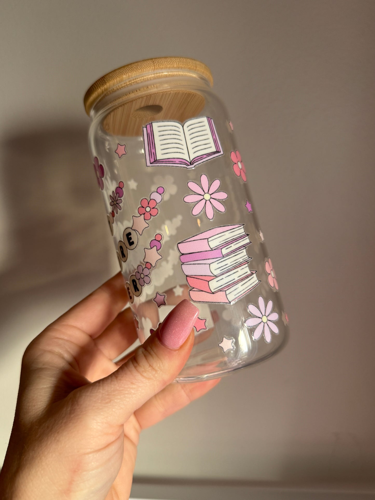 Just One More Chapter Glass Cup