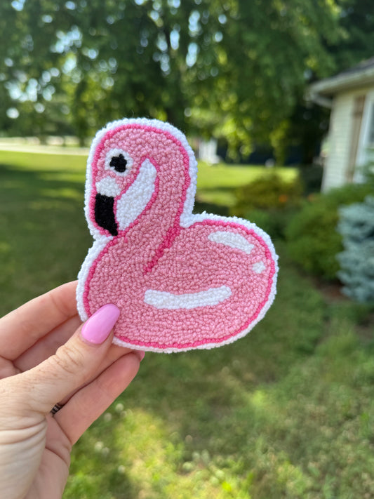 Pink Flamingo Mug Rug Coaster
