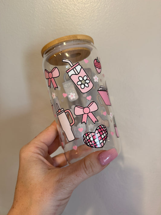 All Things Girly Glass Cup