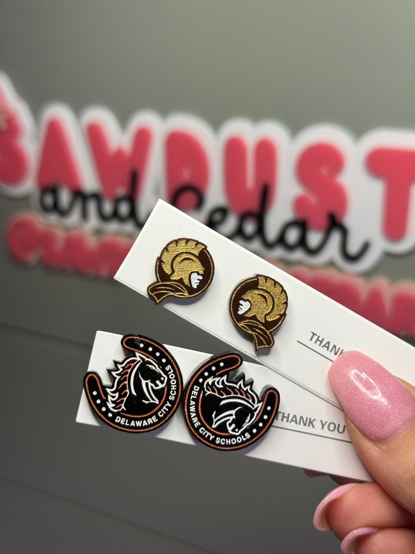 Hand-Painted Acrylic Spirit Earrings – Custom Pride Jewelry