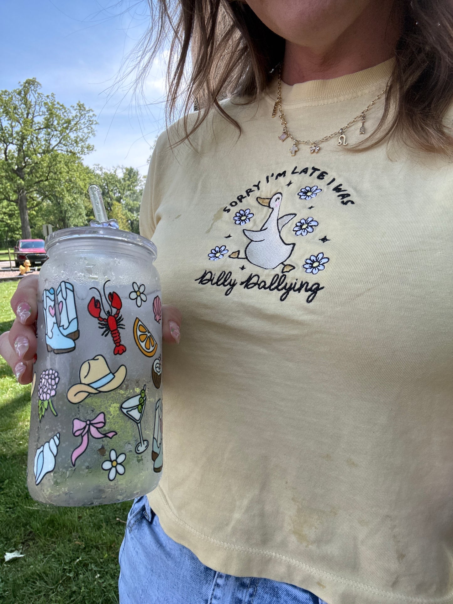 Dilly Dally Crop Tee