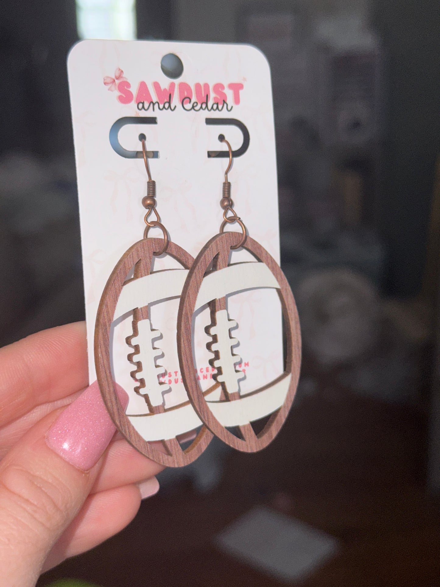 Rustic Touchdown Earrings