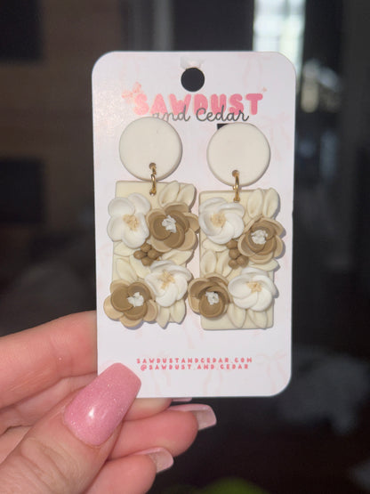 Ivory Bloom Earrings