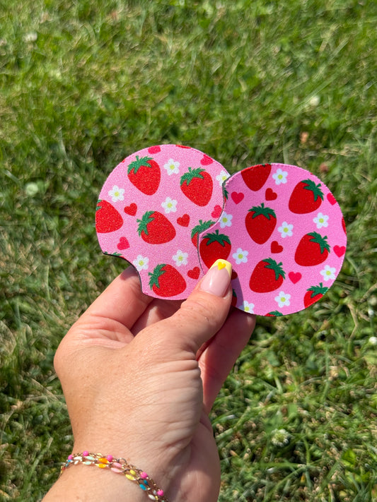 Sweet Strawberry Car Coaster