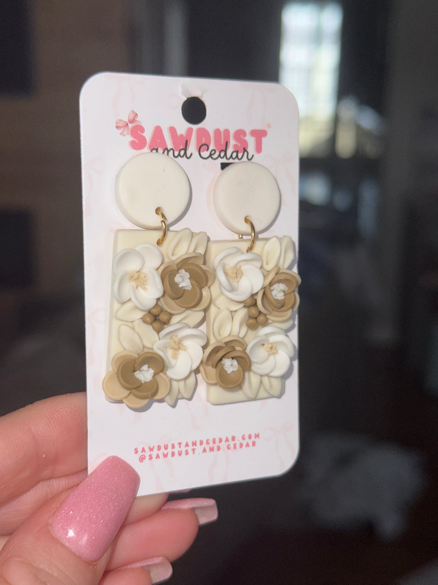Ivory Bloom Earrings