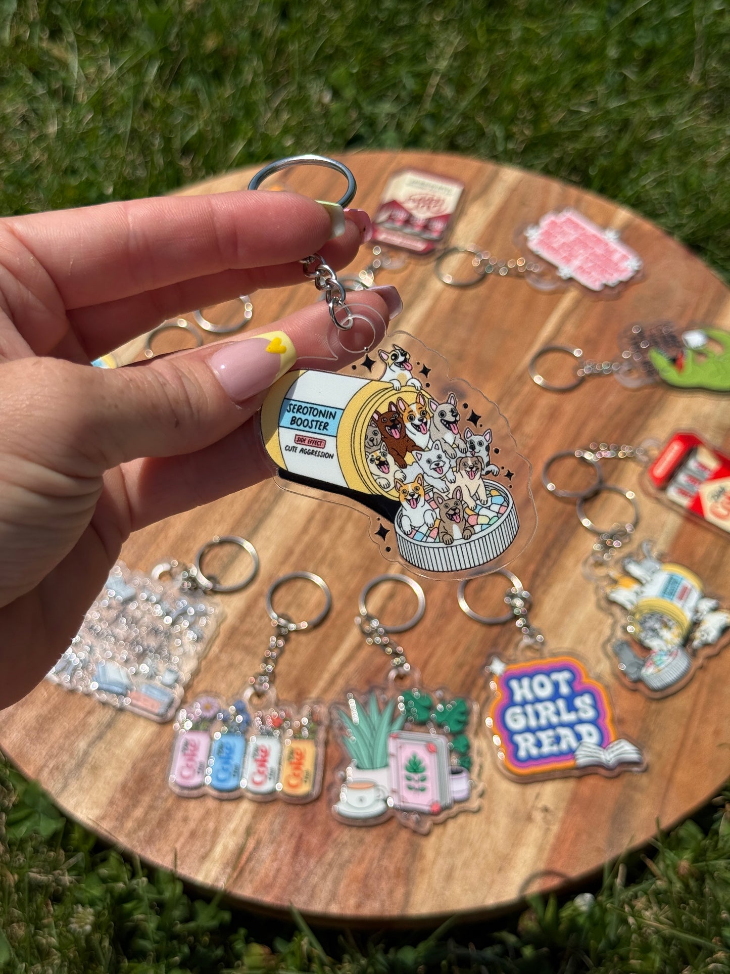 Dog Serotonin Keychain or Hanger