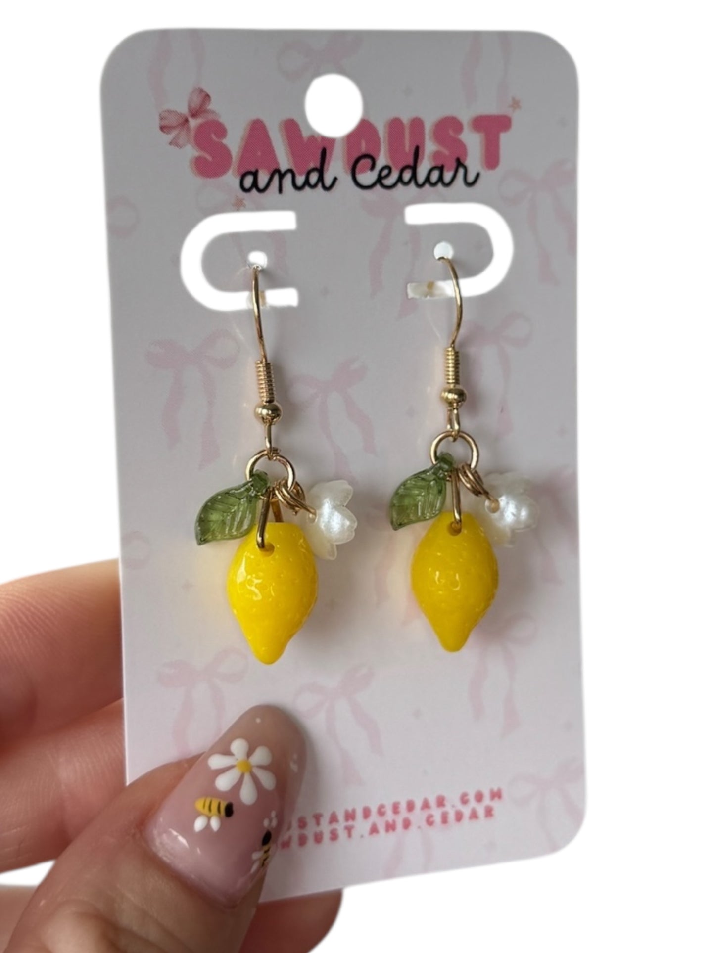 Lemon Dangle Earrings