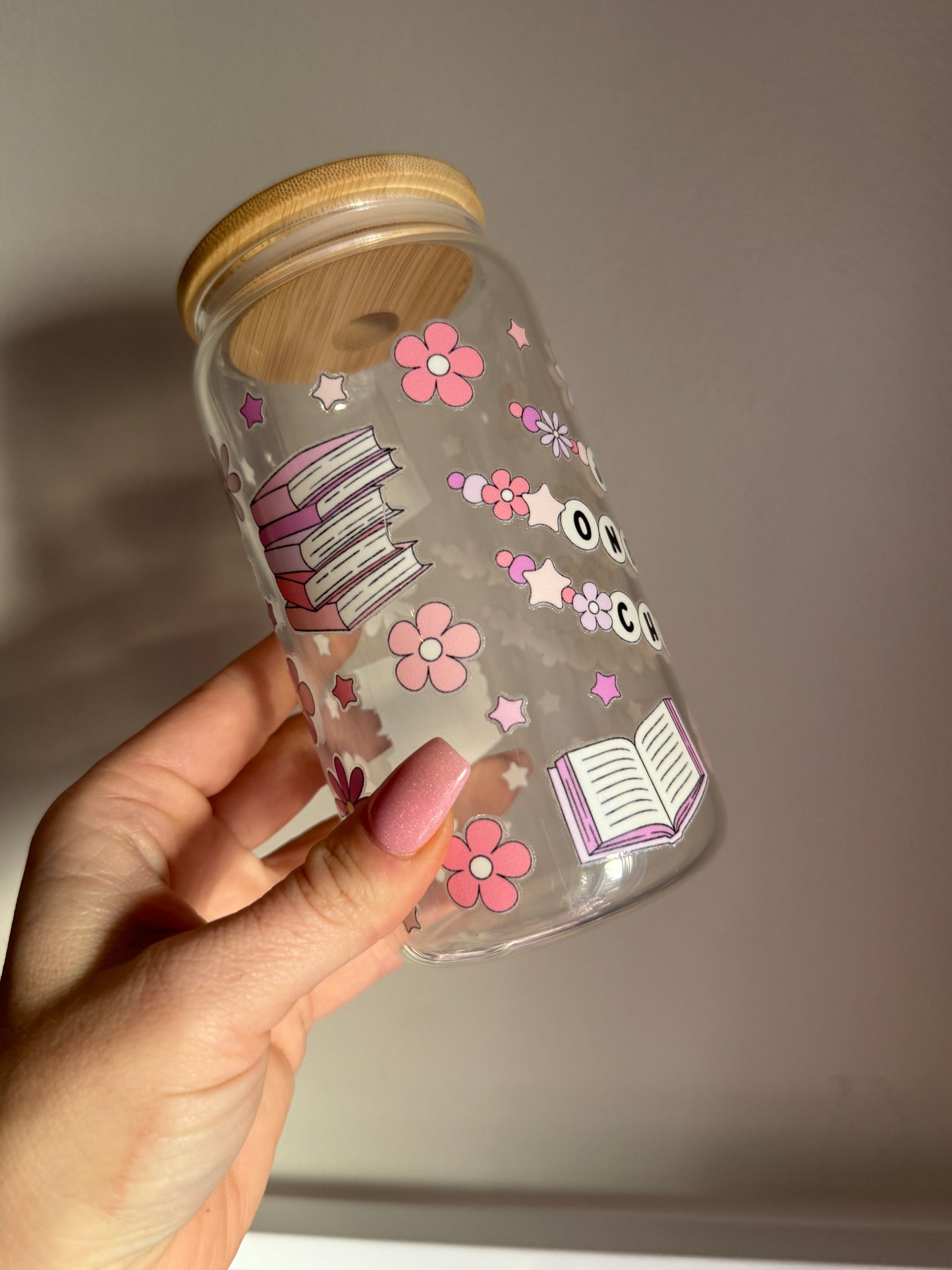 Just One More Chapter Glass Cup