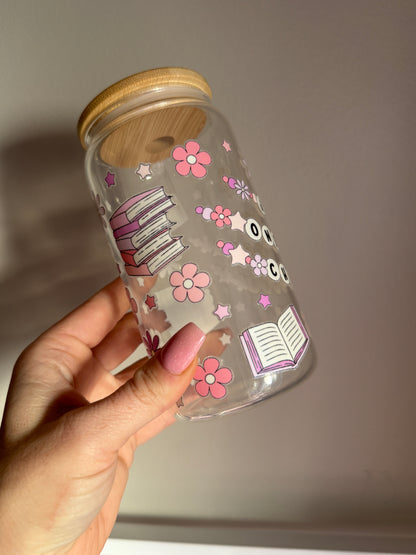 Just One More Chapter Glass Cup
