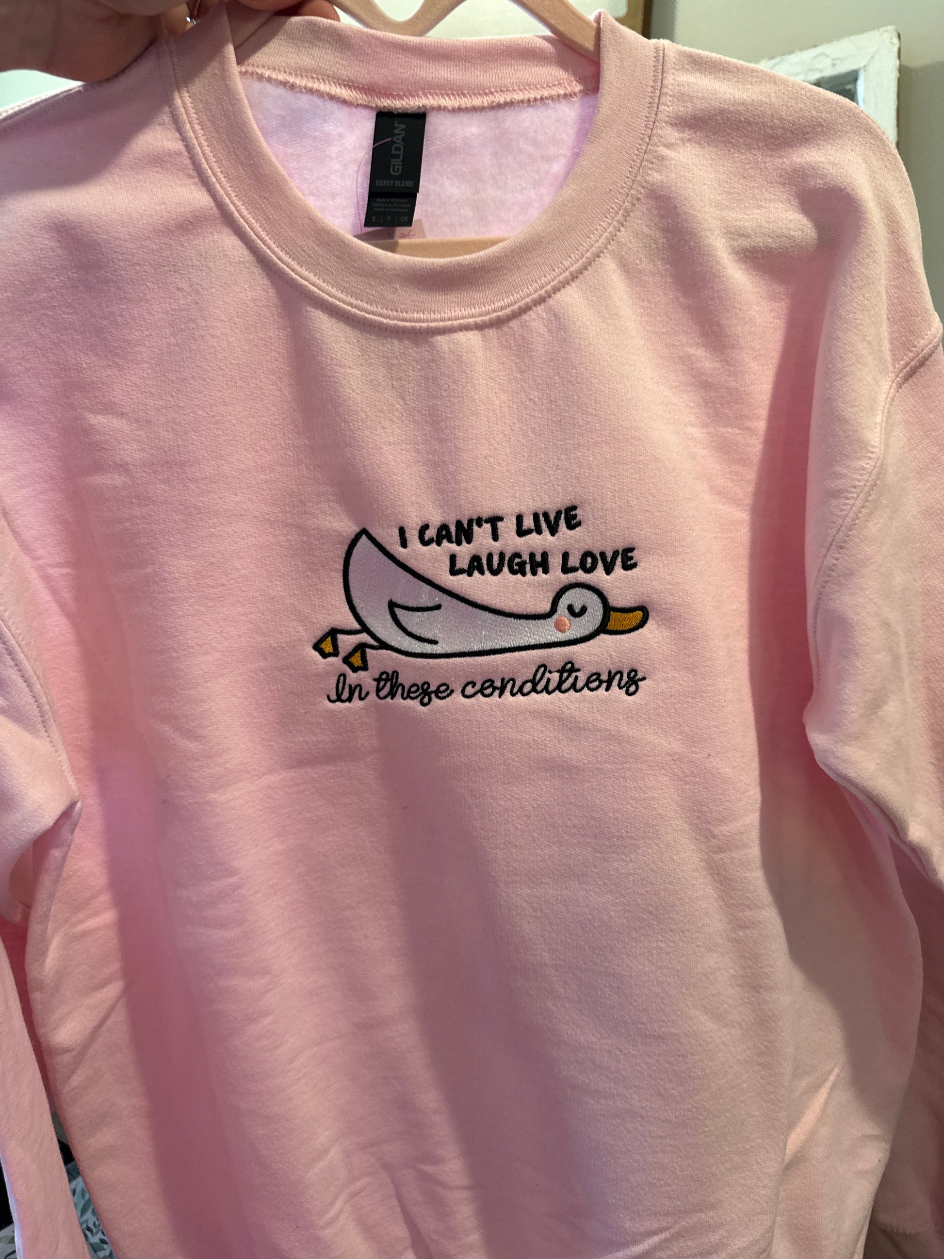 Live Laugh Love Goose Crewneck - Sawdust and Cedar