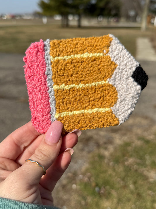 Pencil Mug Rug Coaster