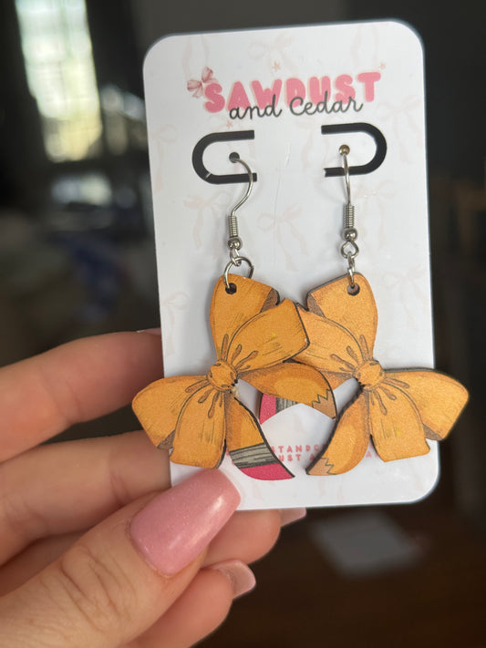Teach & Chic dangle earrings