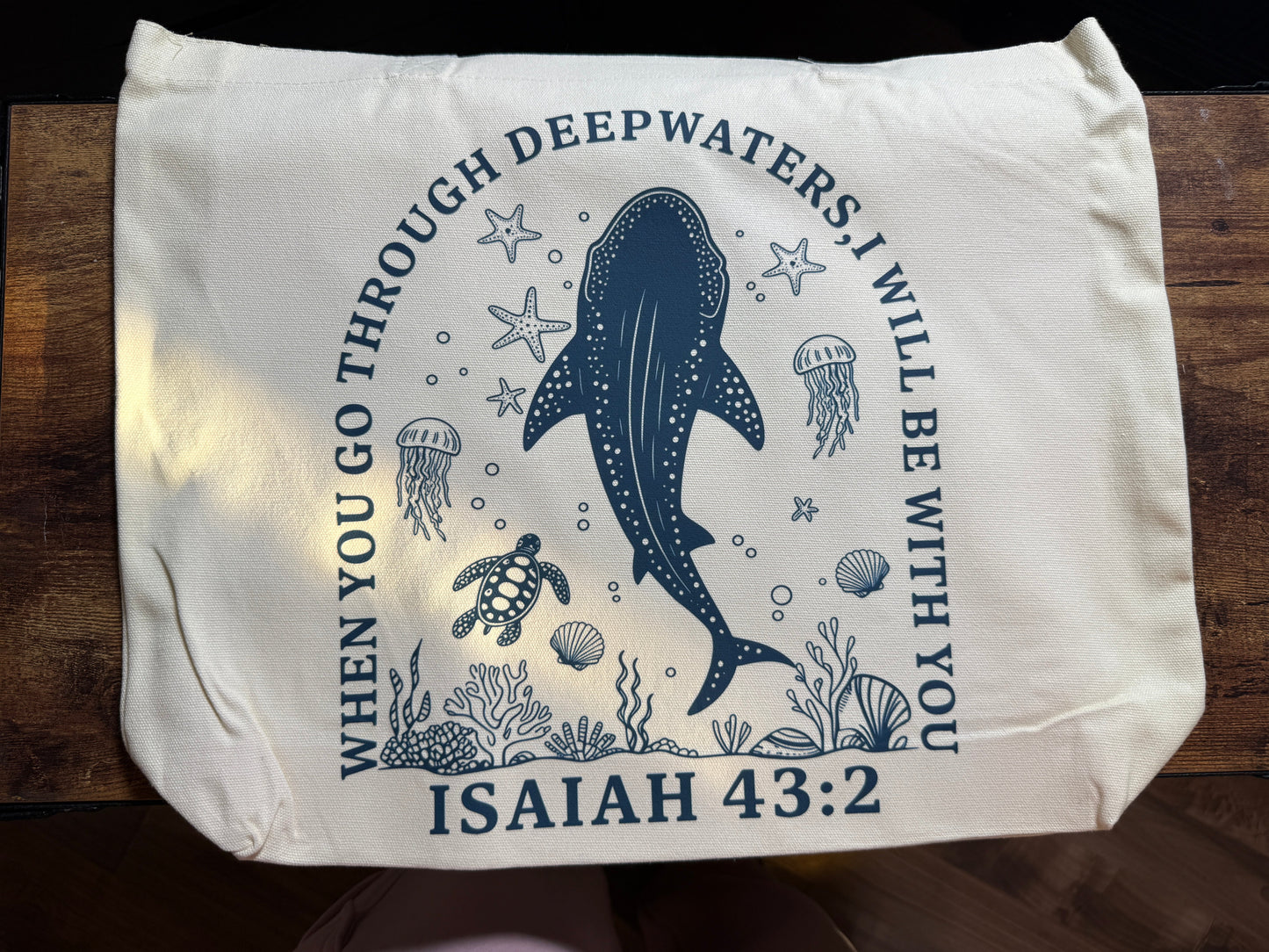 Isaiah Faith XXL Tote Bag