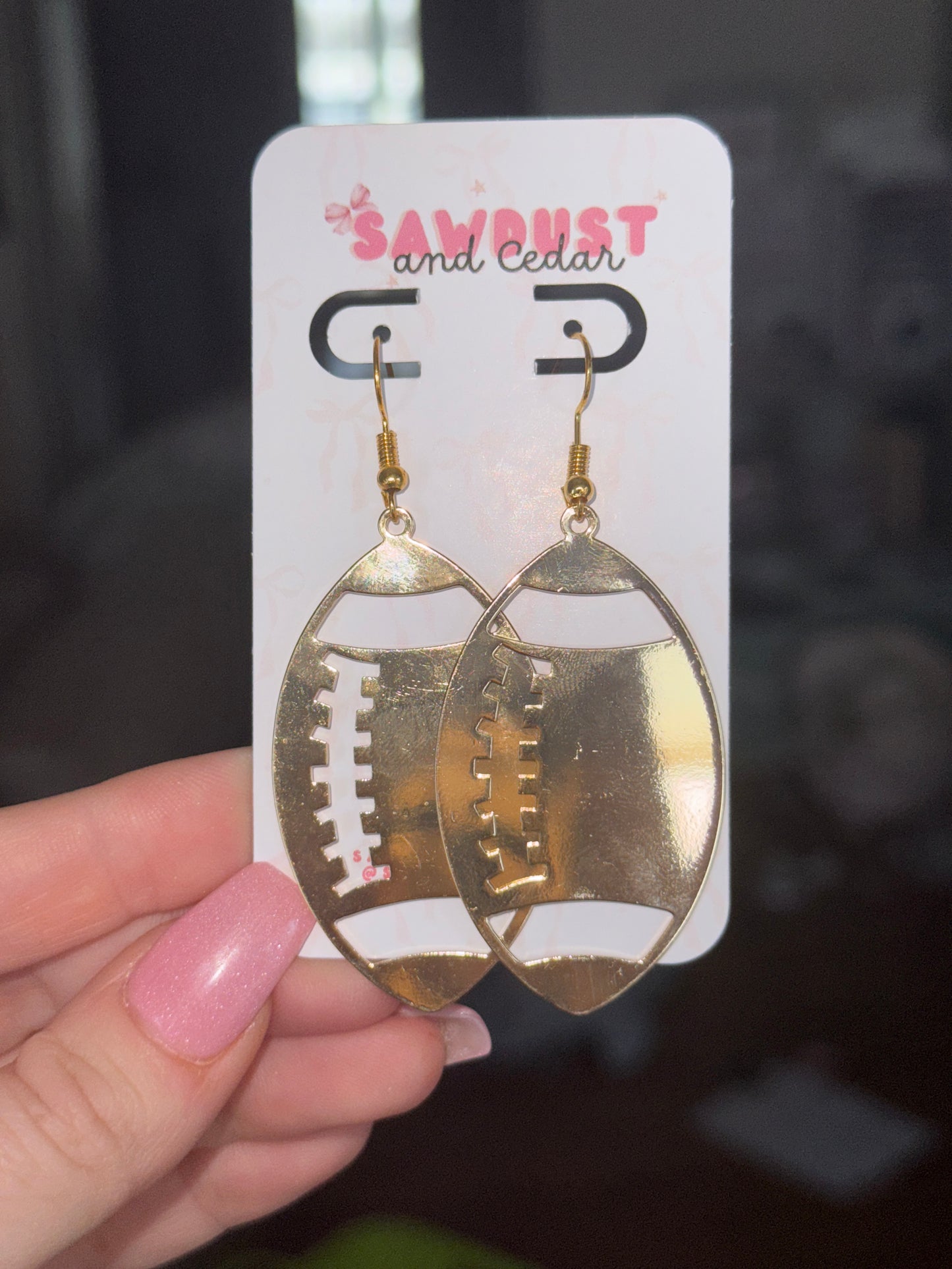 Golden Touchdown Earrings