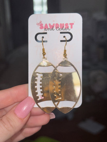 Golden Touchdown Earrings
