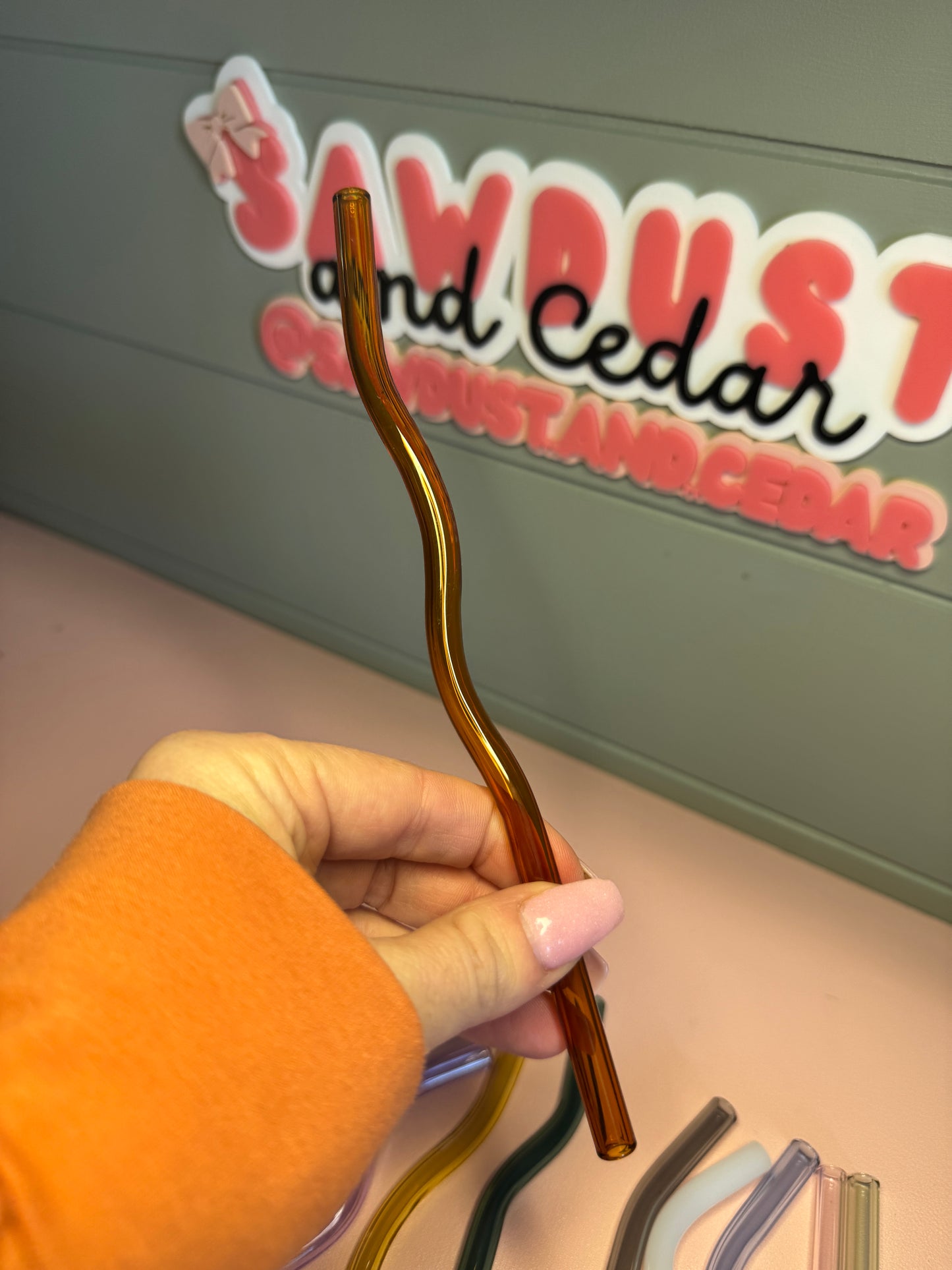 Wavy Glass Straw