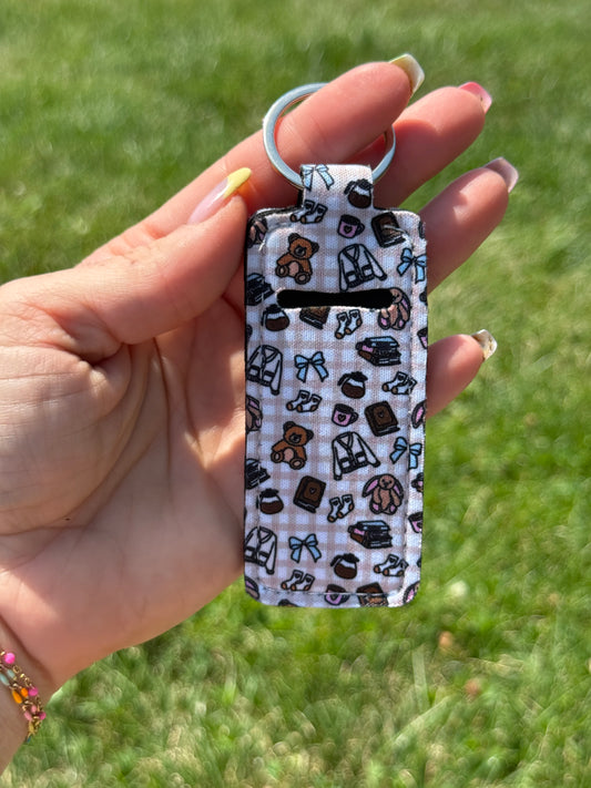 Bookish Homebody Chapstick Keychain