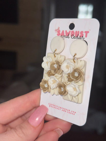 Ivory Bloom Earrings