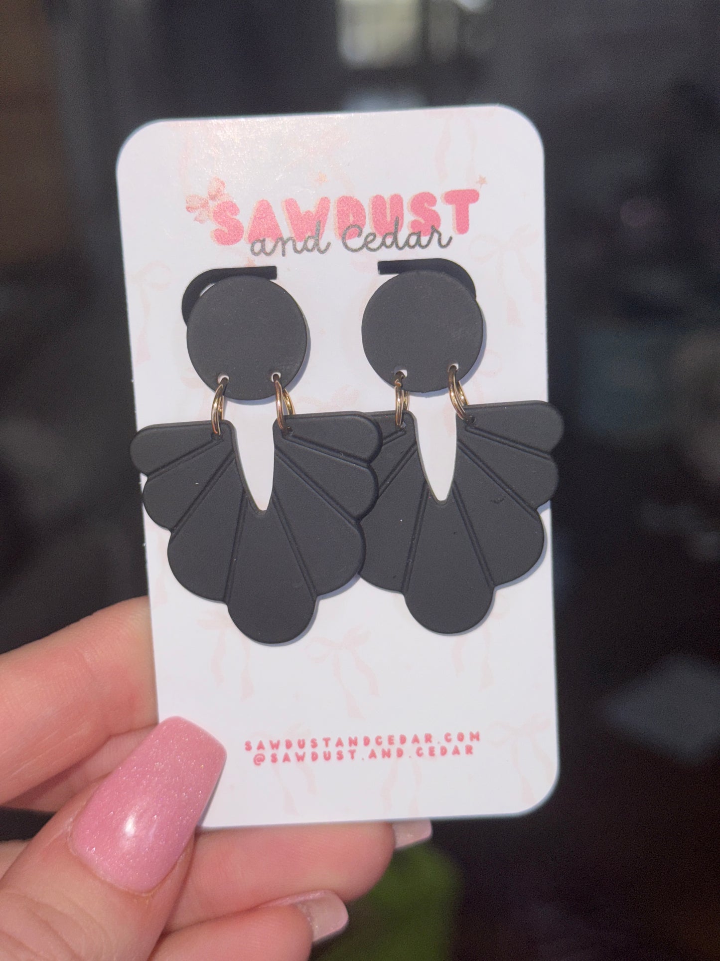 Noir Bloom Earrings