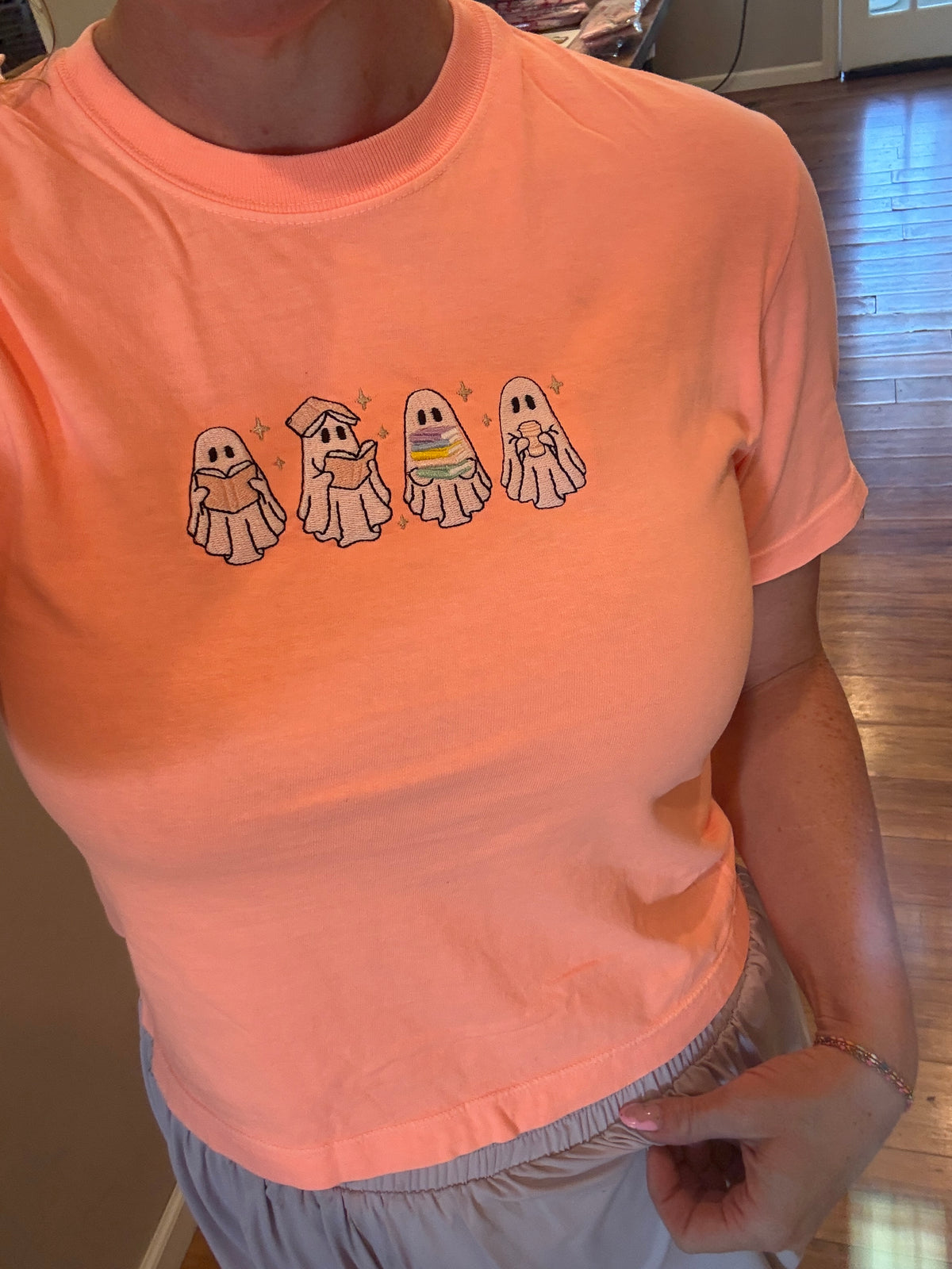 Ghost Reader Embroidered Boxy Tee
