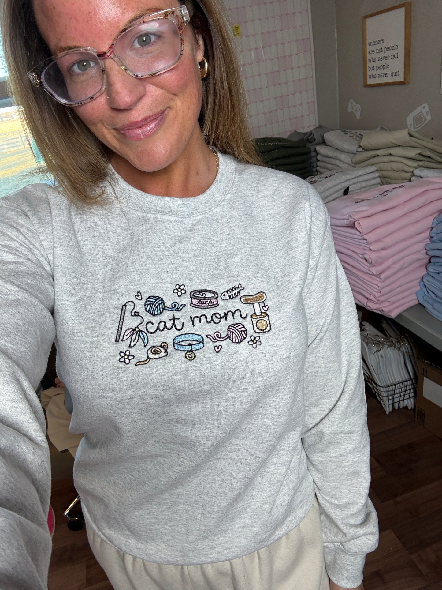 Cat Mom Crewneck