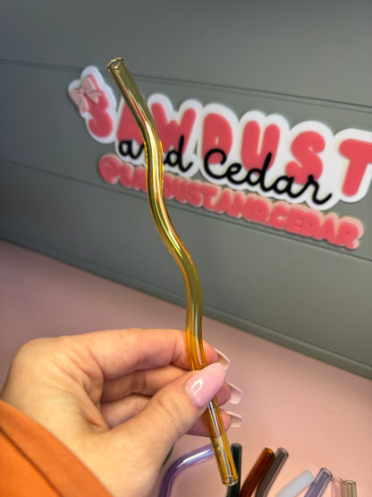 Wavy Glass Straw