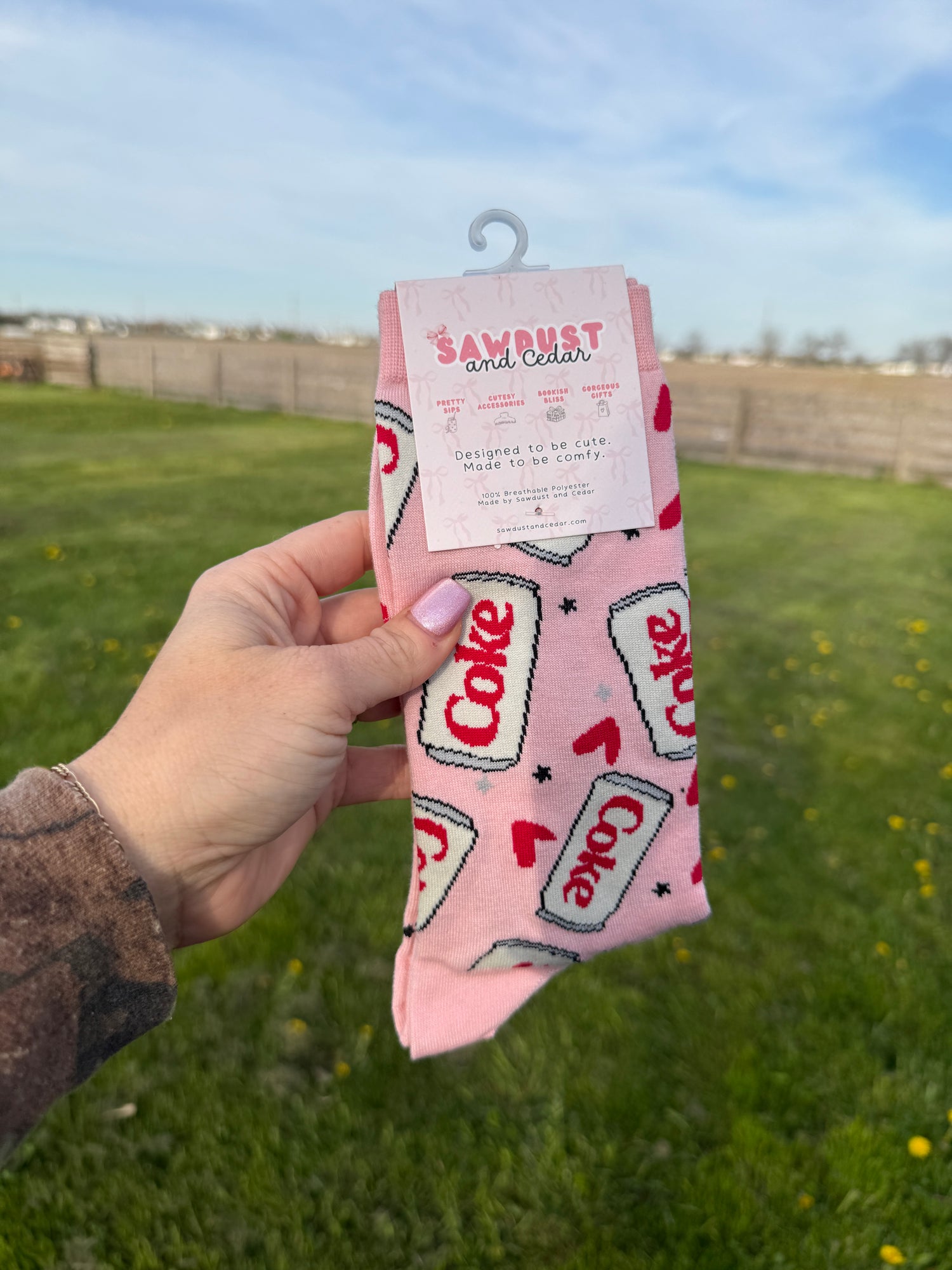Diet Coke Socks - Sawdust and Cedar