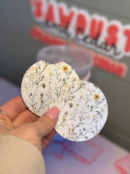 Rustic Wildflower Car Coasters