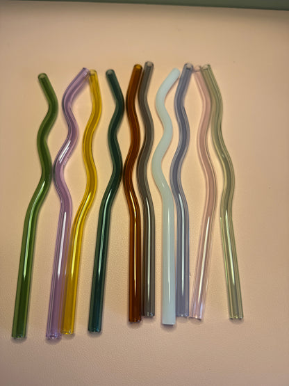 Wavy Glass Straw