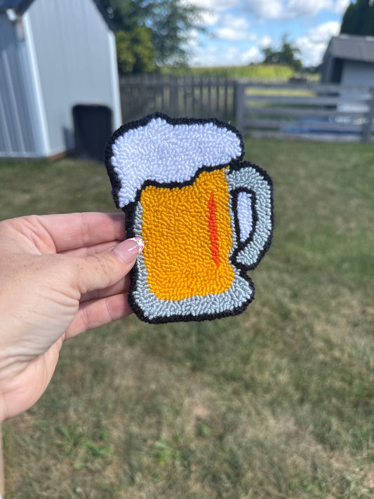 Beer Mug Rug Coaster