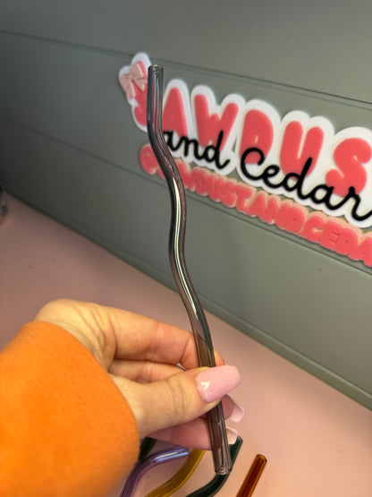 Wavy Glass Straw