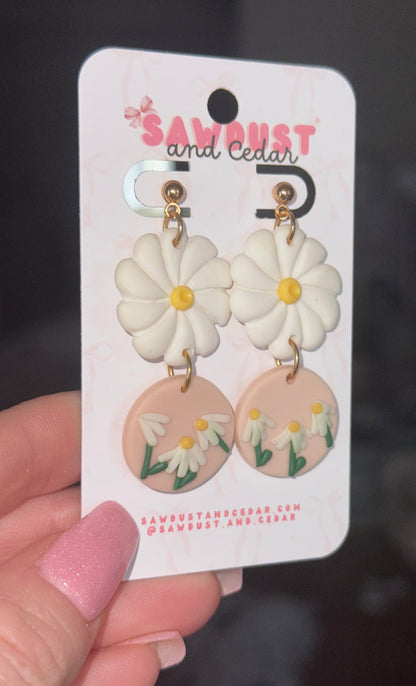 Daisy Charm Earrings
