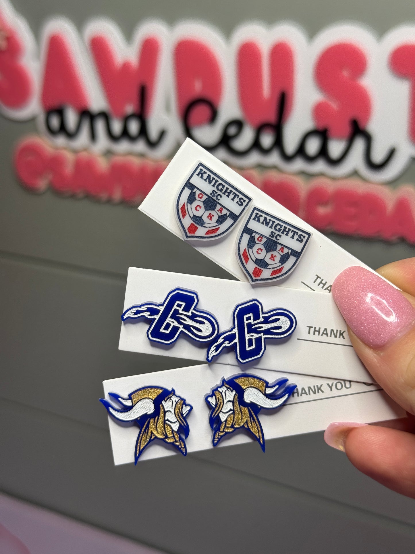 Hand-Painted Acrylic Spirit Earrings – Custom Pride Jewelry