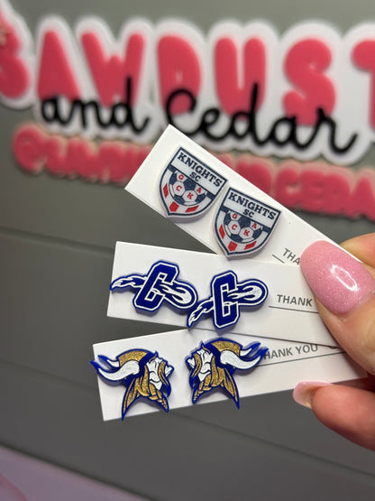 Hand-Painted Acrylic Spirit Earrings – Custom Pride Jewelry