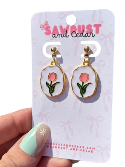 Tulip Drop Earrings