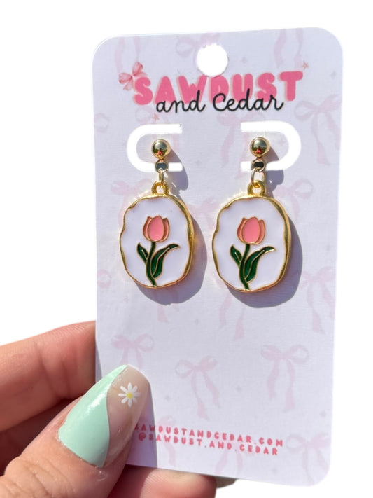 Tulip Drop Earrings