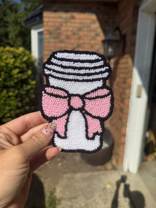 Coffee with Pink Bow