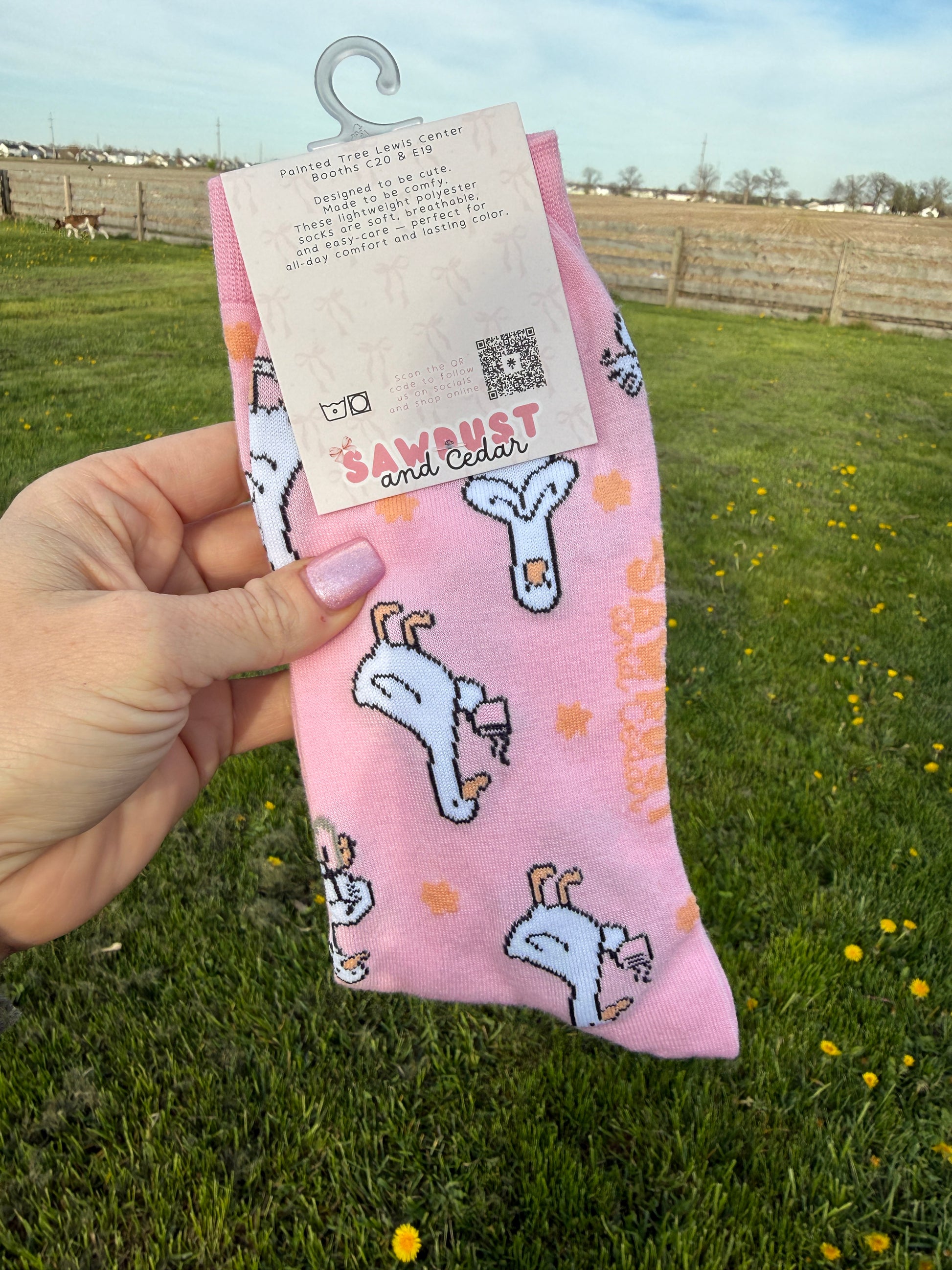 Silly Goose Socks - Sawdust and Cedar