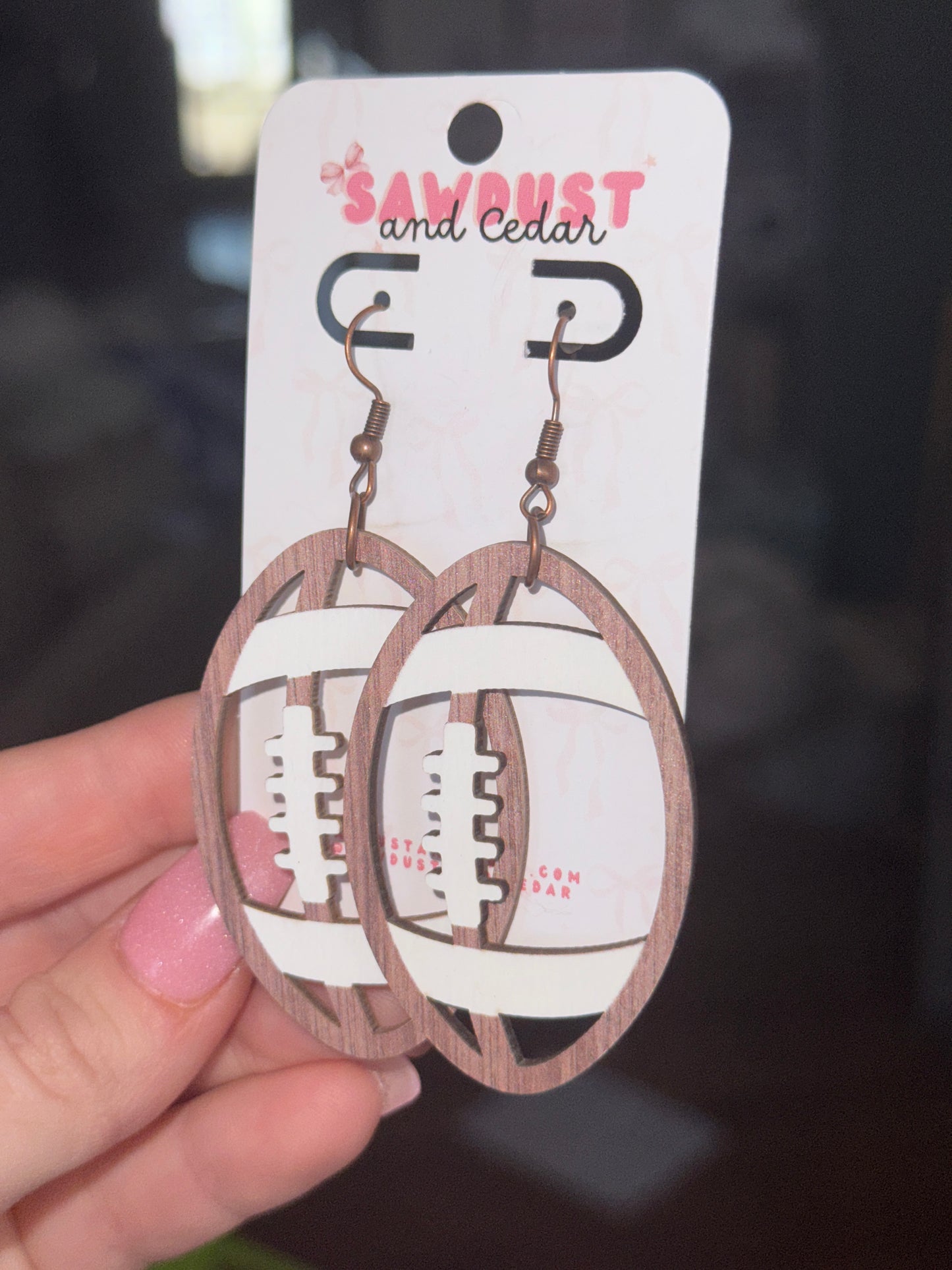 Rustic Touchdown Earrings