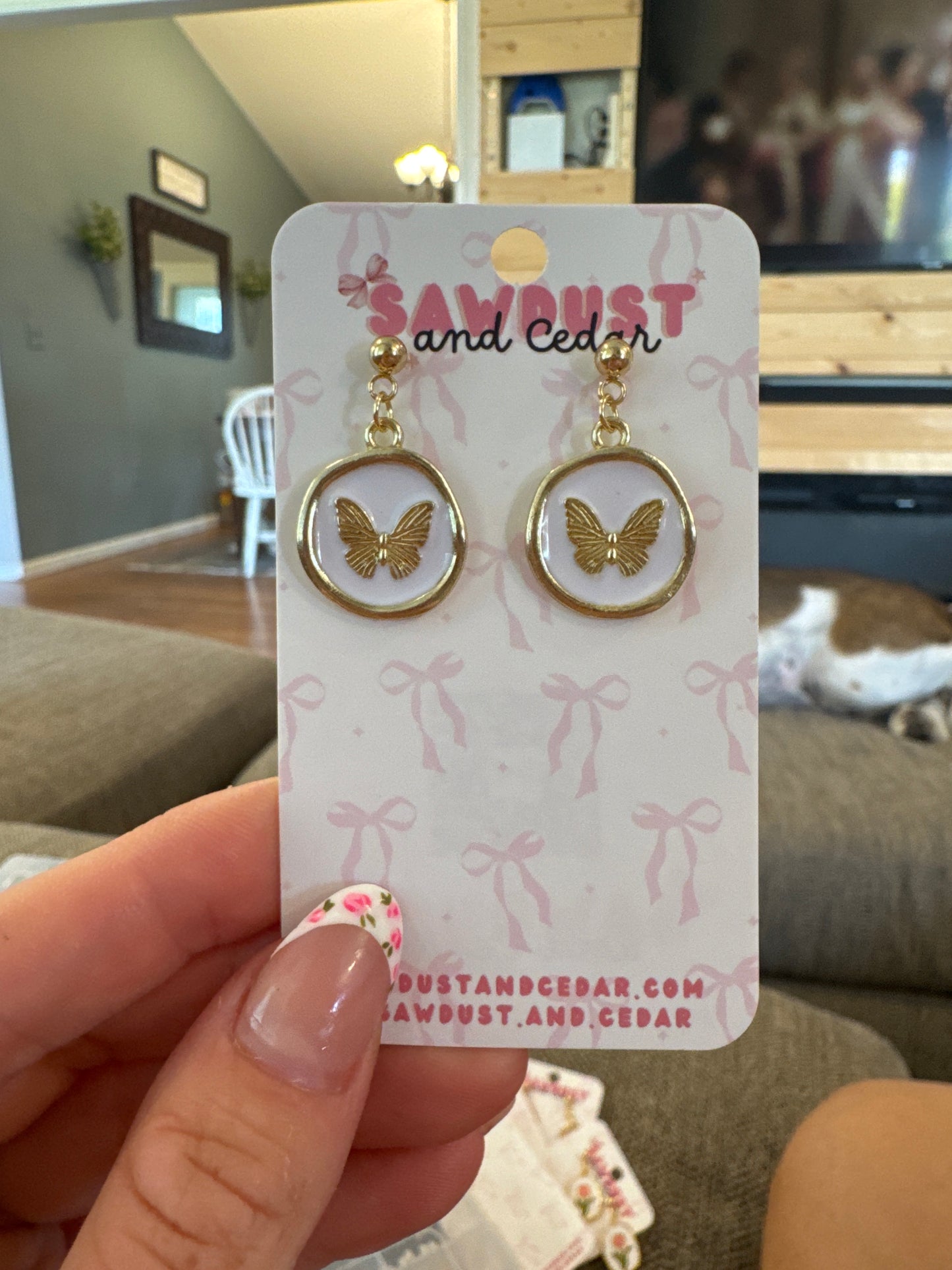 Butterfly Stud Earrings