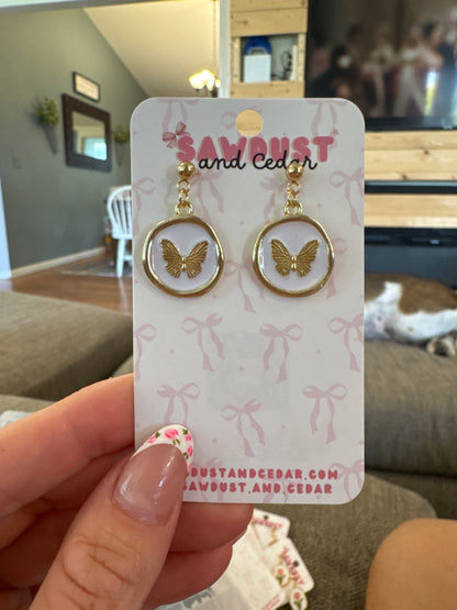 Butterfly Stud Earrings