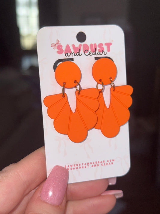 Tangerine Bloom Earrings