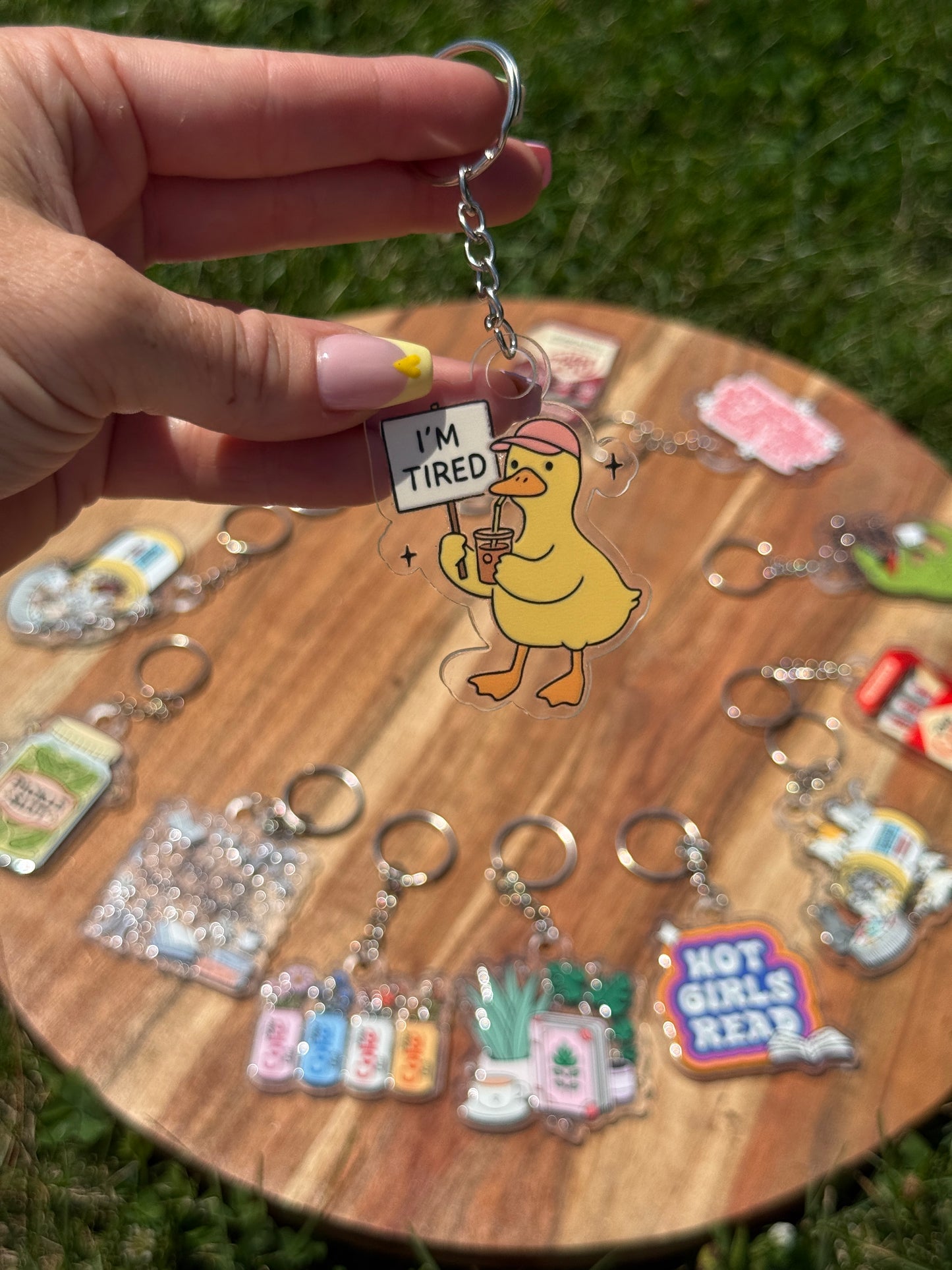 I’m Tired Duck Keychain or Hanger