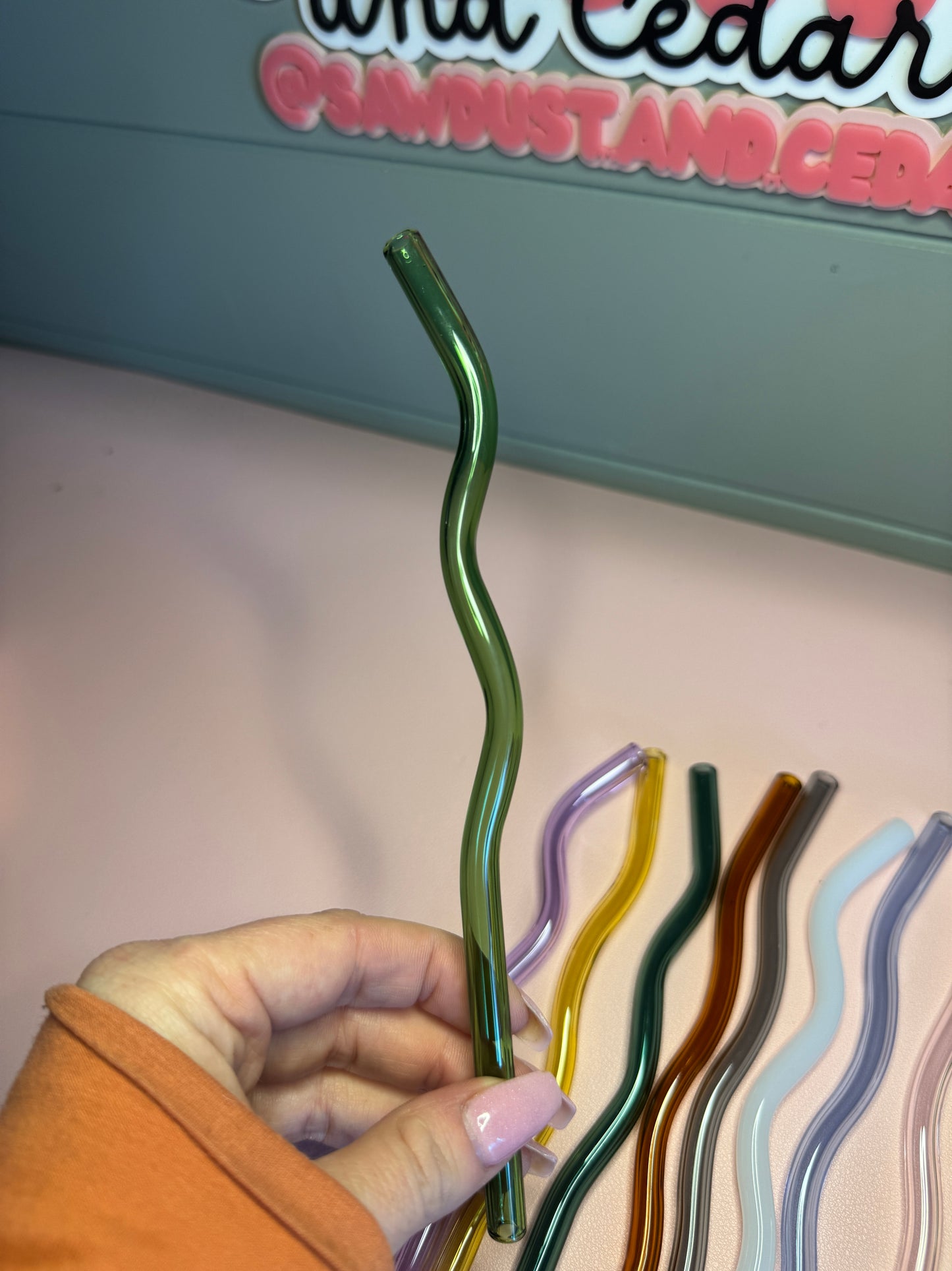 Wavy Glass Straw