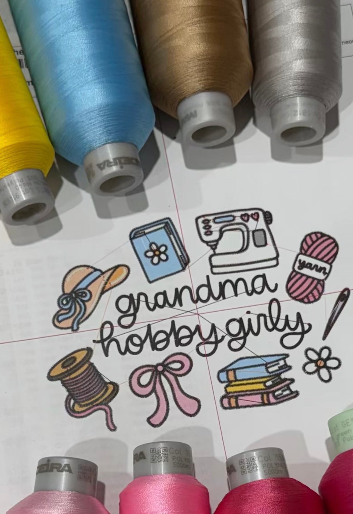 Grandma Hobby Girly Crewneck