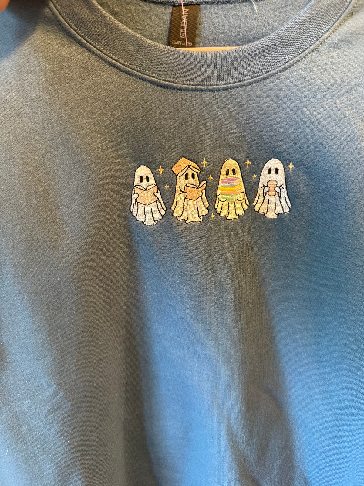Ghost Reader Embroidered Crewneck